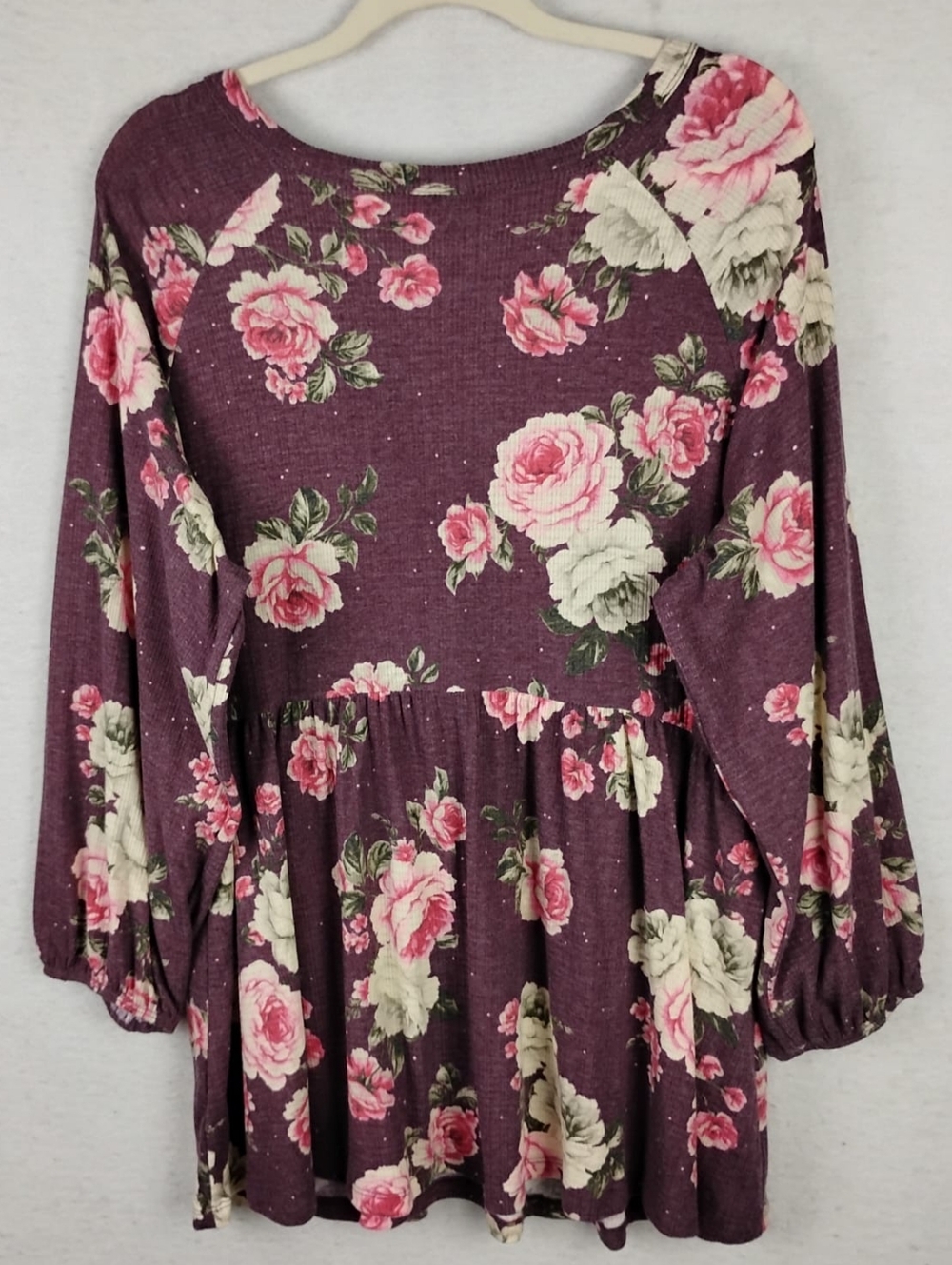 New Torrid Smocked Henley Babydoll Top Size Women's 2X - Picture 3 of 5